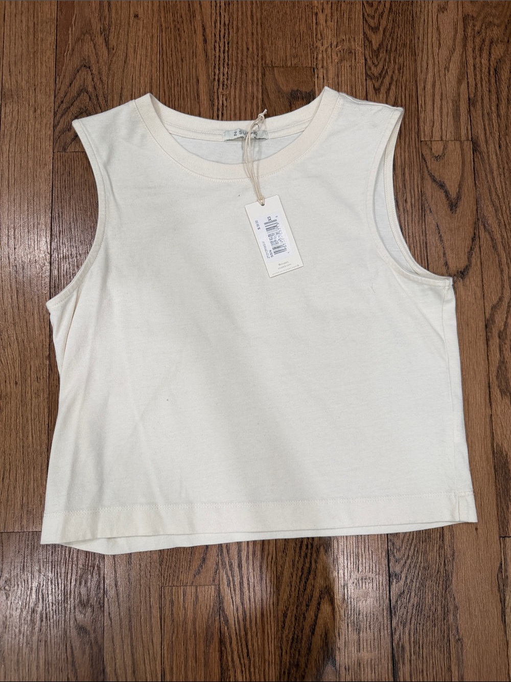 Z Supply Cream Sleeveless Tank Top